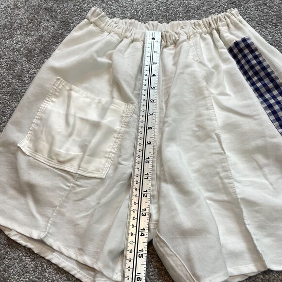 Unbranded Chino Shorts Unisex Adult 24 With Elastic Waist Home Made White 4" - Picture 5 of 11